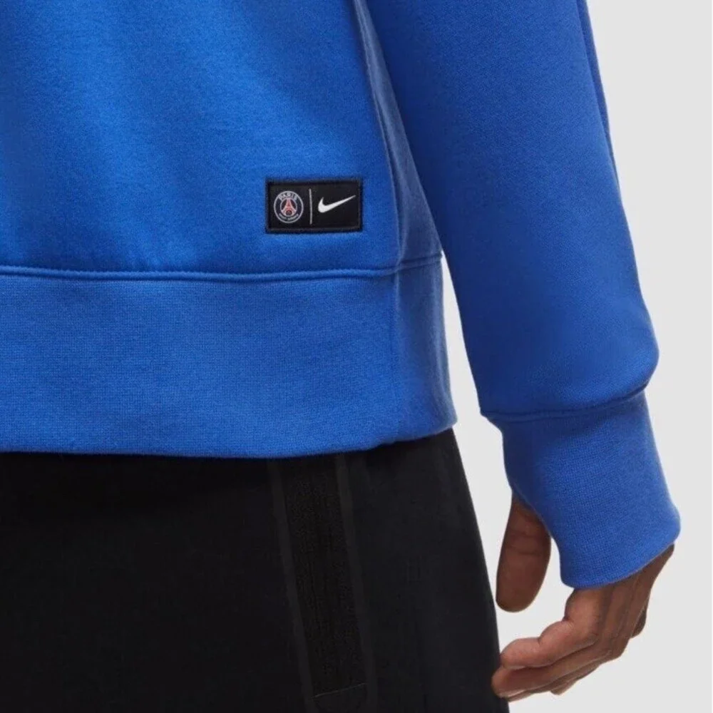 Nike Paris Saint Germain Crew Sweatshirt Blue Mens Sz XXL CI9555-410